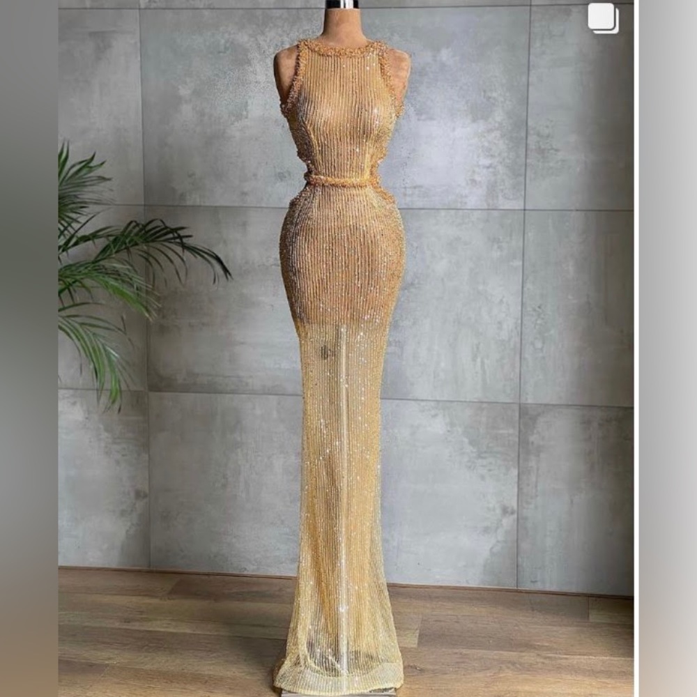 Gold Custom Made Dress!